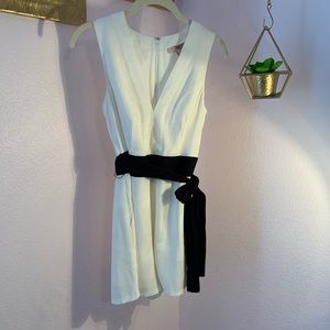 Forever 21 Contemporary white black tie jumpsuit